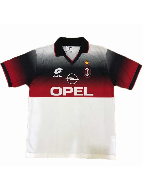 AC milan retro jersey vintage replica uniform men's white soccer sportswear football shirt 1996-1997